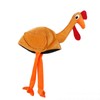 BinaryABC Thanksgiving Plush Turkey Hat with Legs,Thanksgiving Day Turkey Costume