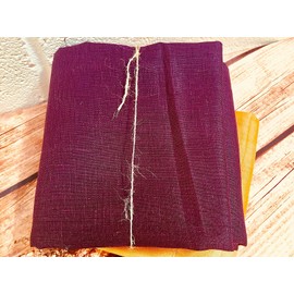 Plain Pure 100% Linen Fabric Linen Material for Dressmaking, Curtains, Wedding, Home Decor - 140cm Wide (1 METRE, Purple)