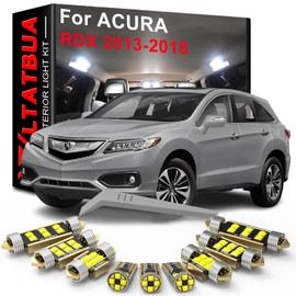 LED Interior Light Kit Package Replacement for ACURA RDX TB3 TB4 2013 2014 2015 2016 2017 2018, Super Bright 6000K White