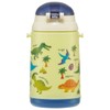 Skater SSH4C-A Dinosaurus Picture Water Bottle with Straw Push Open