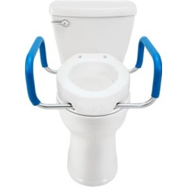 MOBO Heavy Duty Elongated Toilet Seat Riser, Easy to Install - 3.5" Lift - 300 lbs