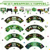 Nuenen 96 Pcs Video Game Cupcake Decoration Game Themed Cupcake