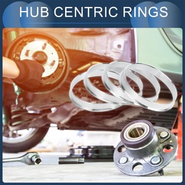 INFINAUTO Hub Centric Rings, 64.1mm ID to 66.45mm OD Vehicle Wheel Hubrings Aluminum Alloy, 4 Pcs