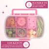 Paris Hilton 2-Pack Bento Style Snack Boxes, 7-Compartment Lunch Containers