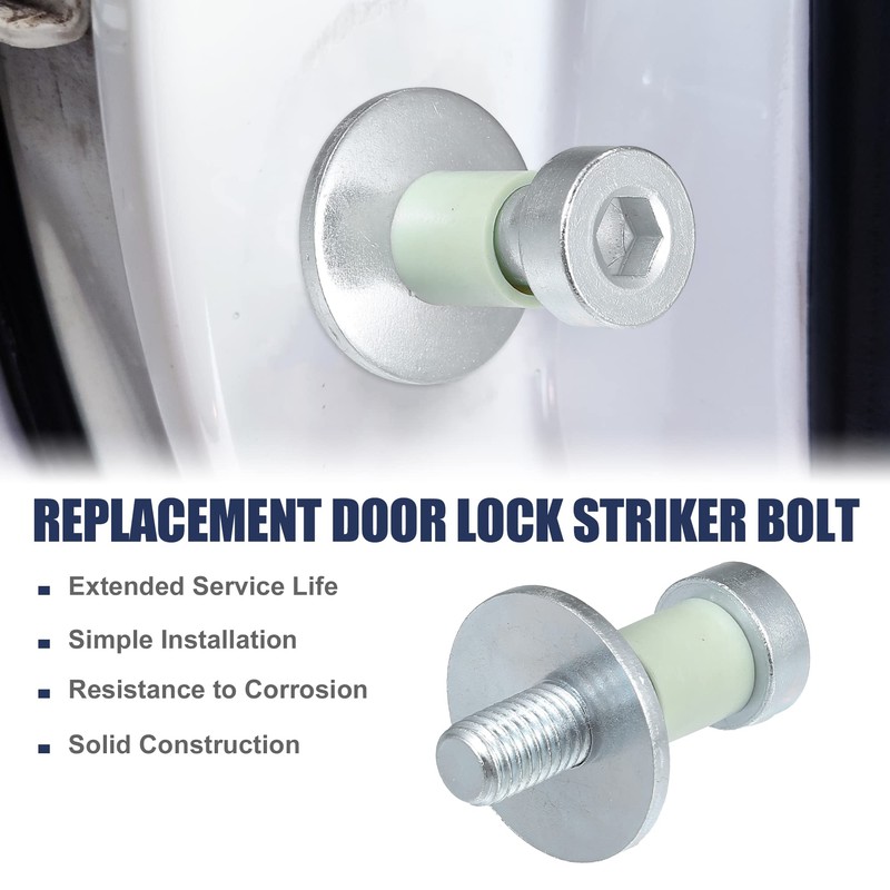 ACROPIX Car Door Latch Lock Striker Bolts Fit for GMC