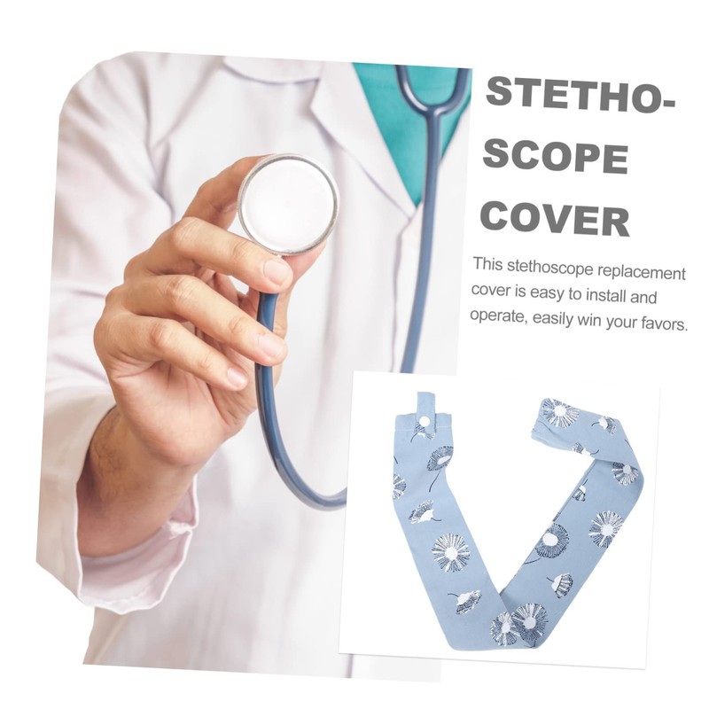 Mikinona Stethoscope Cotton Protector Sleeve Practical Cover for Doctors Nurses