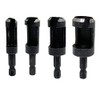 4PCS Wood Plug Cutter Drill Bit Set,5/8" 1/2" 3/8" 1/4"