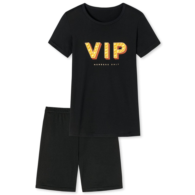 In One Clothing Women's Short Pyjamas 100% Cotton with Motif