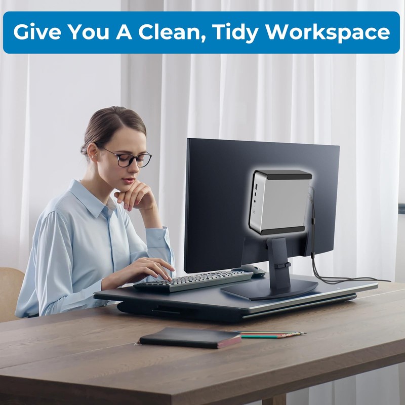 Maozhren Mini PC Mount Compatible with Beelink Mini PC EQi12,