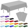 CC-SLZP 3 Pack Premium Plastic Tablecloth, 54 x 108 inch