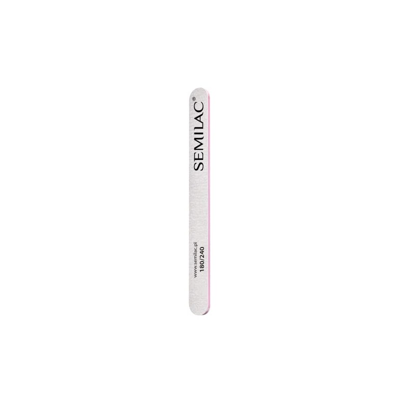 Semilac Straight Nail File, Number 180/240
