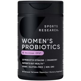 Sports Research Probióticos para Mujer 65 Mil Millones UFC 30 Cápsulas                                                                                