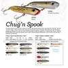 Heddon Chug'N Spook Lures, Sea Trout, 4.875-Inch