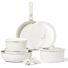 12pcs Pots and Pans Set, Nonstick Cookware Set Detachable Handle, Induction Kitchen Cookware Sets Non Stick with Removable Handle, RV Cookware Set, Oven Safe - Size: 12 pcs Granite Set