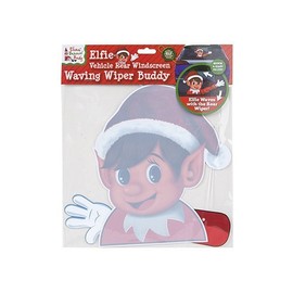 eBuyGB Elves Behaving Badly Elfie Vehicle Rear Windscreen Waving Wiper Buddy-Naughty Elf-Car Accessories, Red