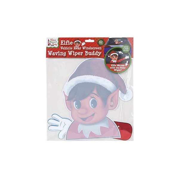 eBuyGB Elves Behaving Badly Elfie Vehicle Rear Windscreen Waving Wiper