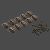 30pcs Box Latches Mini Wood Box Latches 27 x 29mm