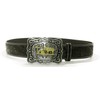 Moranse Belt Buckle With Religion Cross Cowboy Kneeling Prayer And