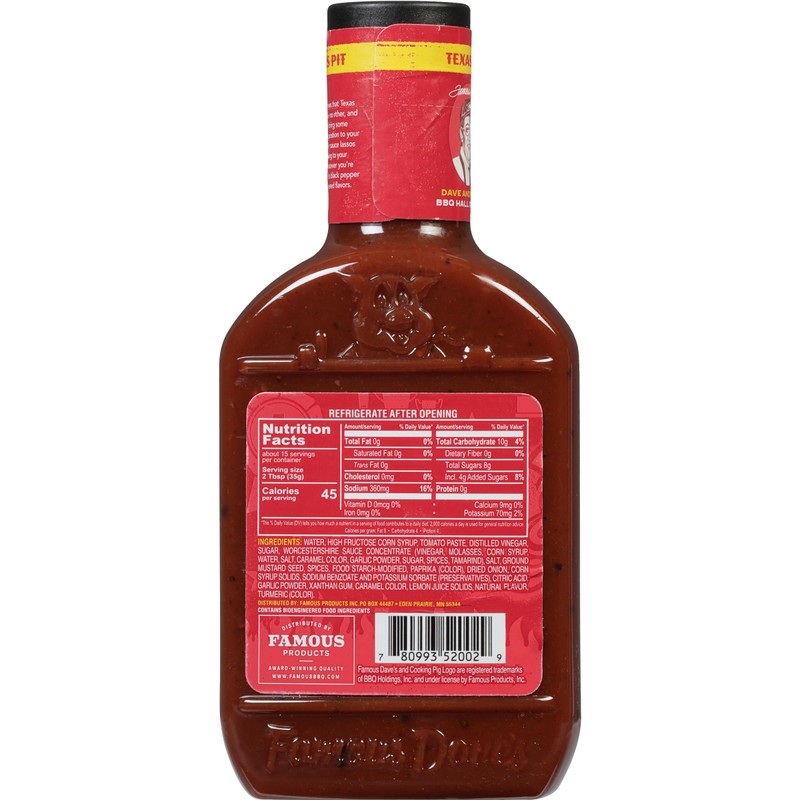 Famous Dave's BBQ Sauce Variety Bundle - 3 pck, Rich
