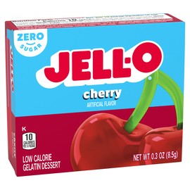 Jell-O Black Cherry Sugar-Free Gelatin Mix (0.3 oz Boxes, Pack of 6)