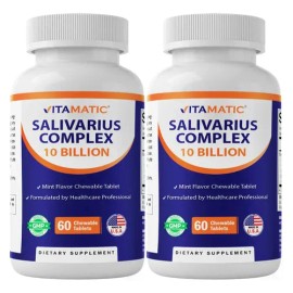 Vitamatic Salivarius Probióticos Orales Masticable Menta 120                                                                                          