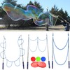 heizi Giant Bubble Sticks, 4 Pieces, 3 Types of Ropes,