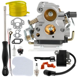 partszen for Husqvarna 235 Carburetor 235E 236 236E 240 240E Chainsaw For Jonsered CS2234 CS2238 CS2234S CS2238S Carb Replace 574719402 545072601 Air Filter Fuel Line Filter