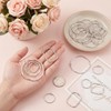 48 Pcs Open Bezels for Resin, Alloy Open Back Bezel