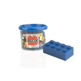 Simba 104118881 "Blox 8-Stud Blue Building Blocks Set (40-Piece)