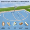 Basketball Court Marking Kit Basketball Court Stencil Kit for Concrete