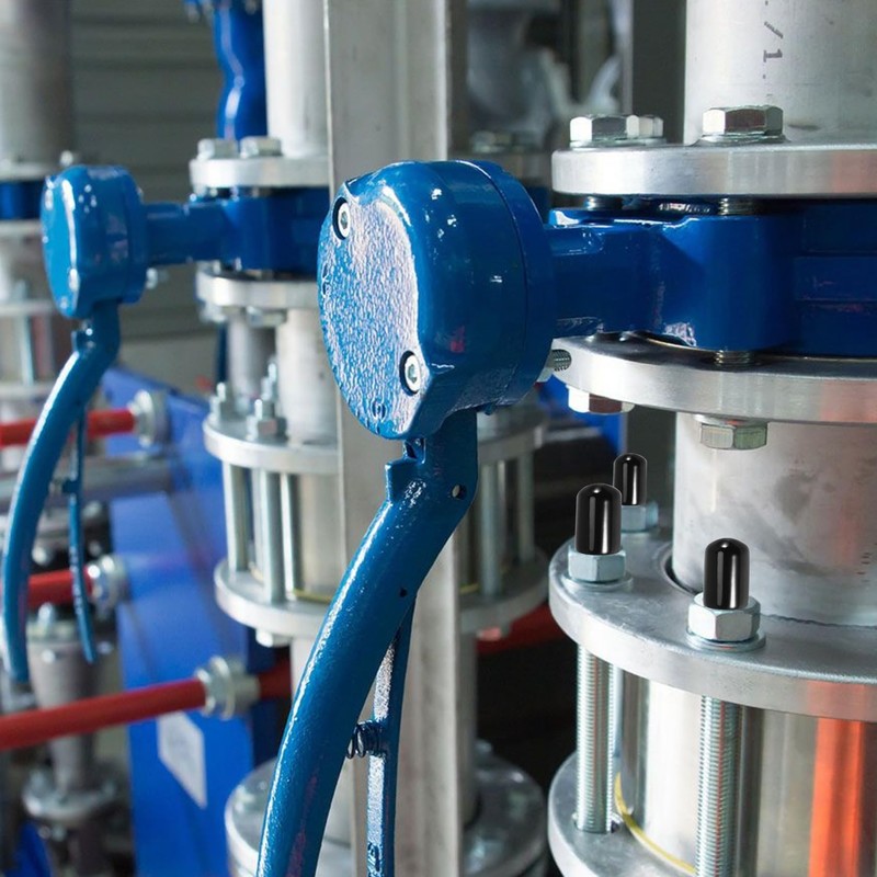 CeaHoify 100Pcs Rubber End Caps 4Mm ID PVC Round Tube