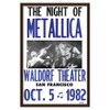 Fresh Prints of CT Showprint Concert Poster Metallica - Waldorf