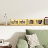 decorUhome Double 6x4 Picture Frame Horizontal, Engineered Wood Bifold Photo
