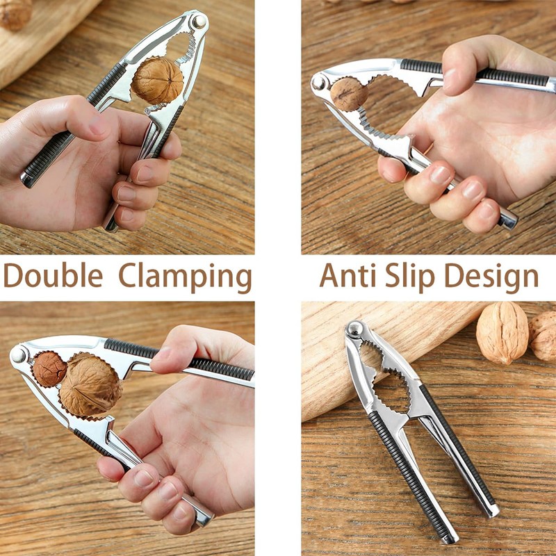 YunZCHENSH Nutcracker Stainless Steel Walnut Opener Tool Heavy Duty with