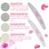 12 PCS Nail Files Professional Set of 12-100/180 - Double