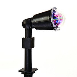Kurt Adler 14" Revolving Meteor Shower Spotlight Lawn Stake