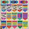ReliThick 18 Pcs Elementary Math Poster for Beginning of The