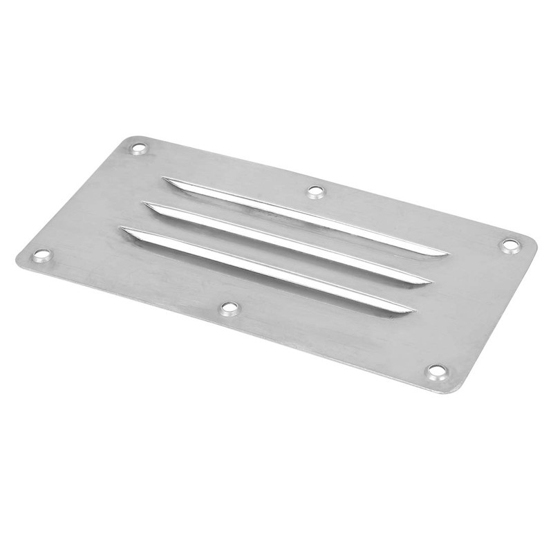 X AUTOHAUX 2pcs Boat 304 Stainless Steel Stamped Louvered Ventilation