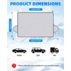 E-SMARTER Car Windscreen Cover, 4 Layers Thickened Windscreen Covers Frost,