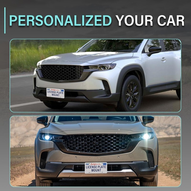 No Drill Front Grille License Plate Frames License Plate Mount