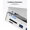 9-in-1 10Gbps USB C Hub with NVMe SSD Enclosure, Aluminum