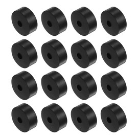 Kozelo 16pcs Rubber Spacer [12x20x50mm] Anti Vibration Isolation Pads, for Home Cars Boat Accessories, Neoprene, Black
