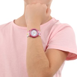 Prinzessin Lillifee Girls Watch Children's Quartz Watch Analogue with Textile Strap 3 Bar Waterproof Gift for Daughter and Granddaughter Comes in Watch Box, pink, Strap.