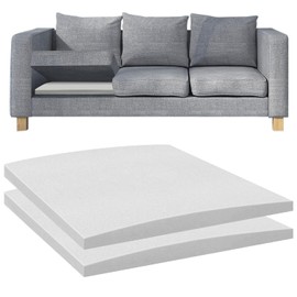 Duscdesp 50×50cm Sofa Support Boards,Sofa Bed Support Cushion Sofa Saver,Cushion Sag Repair for Corner Sofa Sofa Bed Couches Settee (WHITE & 2 PCS)