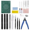 WMYCONGCONG 34 PCS Gundam Modeler Basic Tools Craft Set with