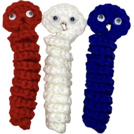 Generic Worry Worm 3-Pack, To Celebrate Independance Day!