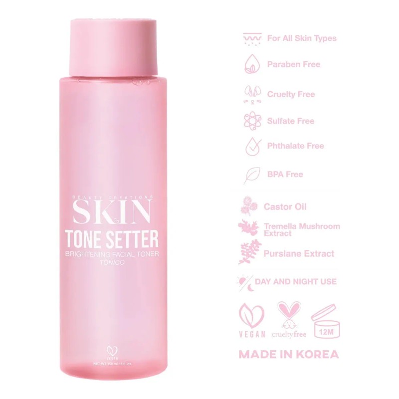 Set Skincare Beauty Creations Skin 4 Piezas + Espatula
