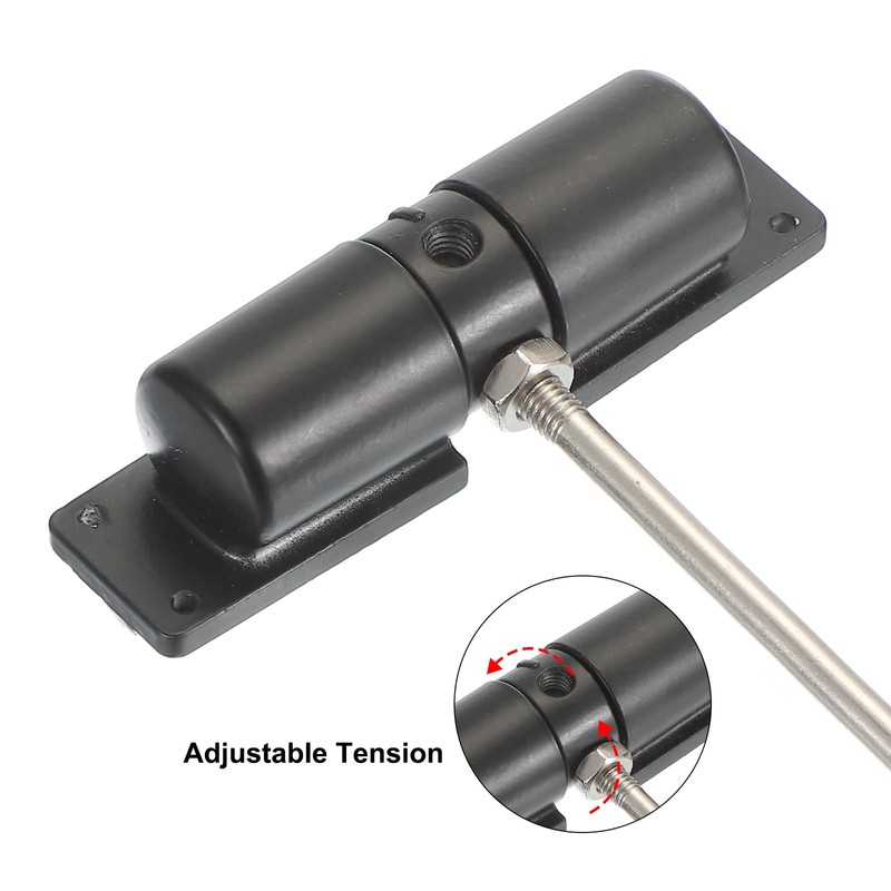 sourcing map Automatic Spring Door Closer Adjustable 40 lbs Self-Closing