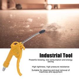 Air Blow Gun, ABS Pneumatic Dust Blowing Gun with Replaceable Nozzle for Industrial Cleaning and Equipment Maintenance, Works with Air Compressors