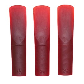 3 Pcs Alto Saxophone Advanced Craft Resin Saxophone Reeds with Full Warm and Flexible Sound(Red)